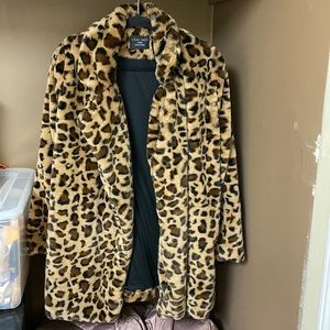 Faux fur coat